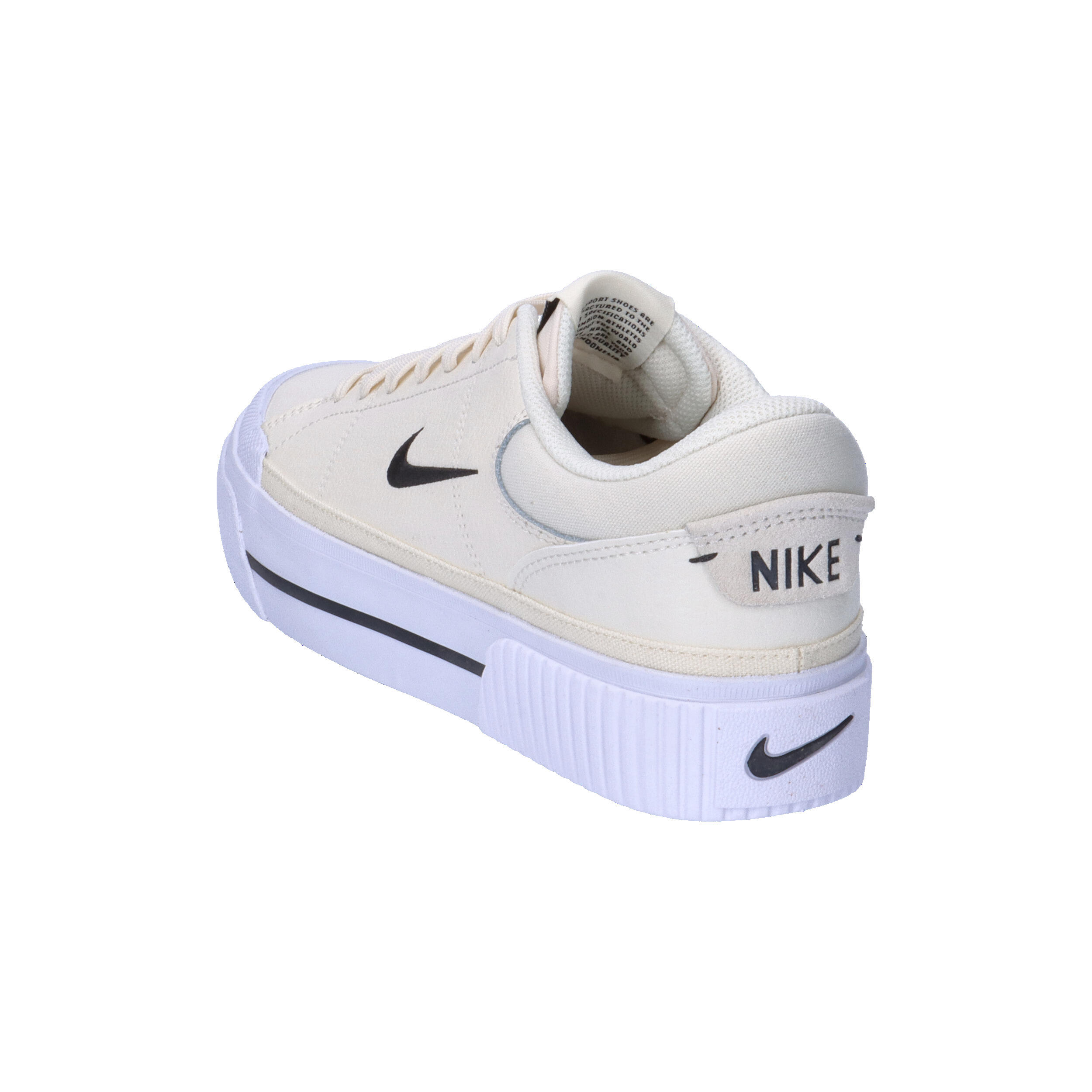 Baskets Nike Modèle Court Legacy Lift Couleur Beige 4/7