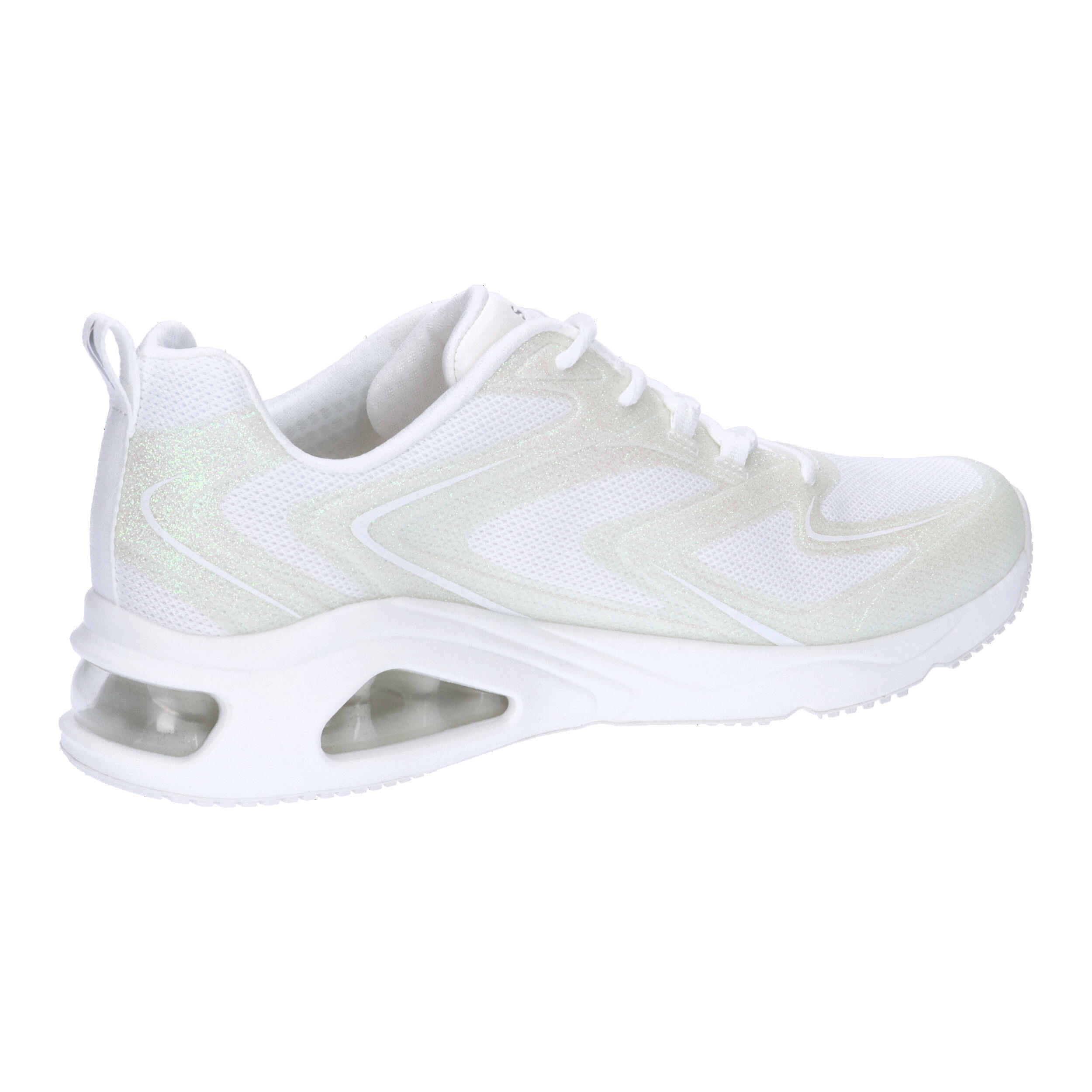 Chaussures Femmes Skechers Tresair Uno Glitairy blanc 7/7