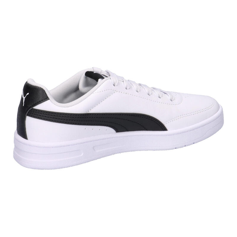 Încălțăminte fitness copii talpă amortizată Court Classic Clean alb PUMA