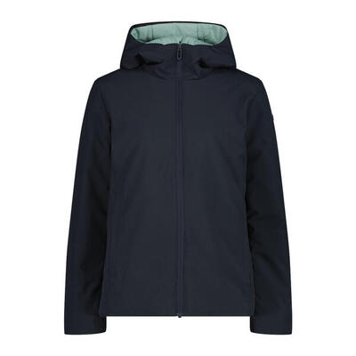 Giacca impermeabile con cappuccio reversibile zip per donna CMP