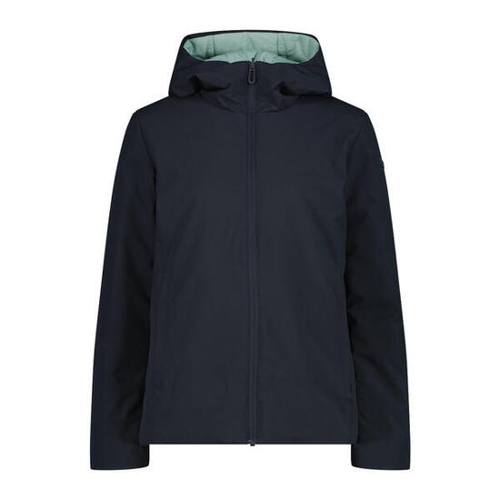 Giacca impermeabile con cappuccio reversibile zip per donna CMP