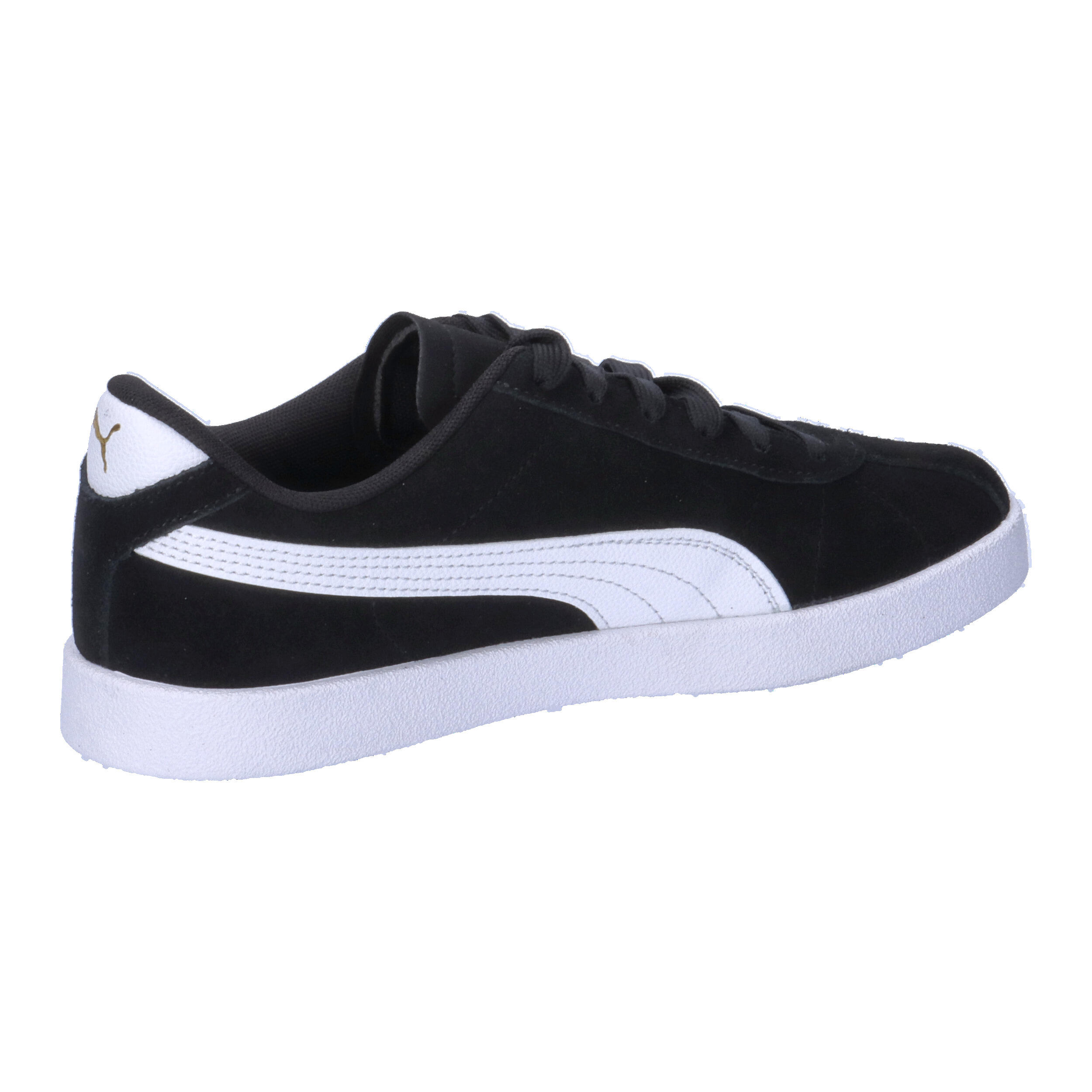 Baskets PUMA Club II Enfant et Adolescent PUMA Black White Gold 7/7