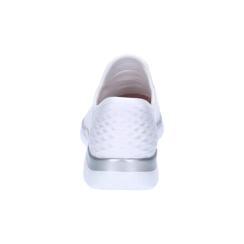 Baskets Femme Baskets Skechers SUMMITS-DIAMOND DREAM Blanc Blanc Skechers
