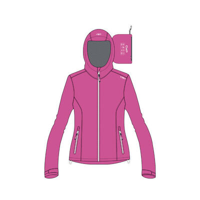 CMP Mädchen Regenjacke Fix Hood 39X7985