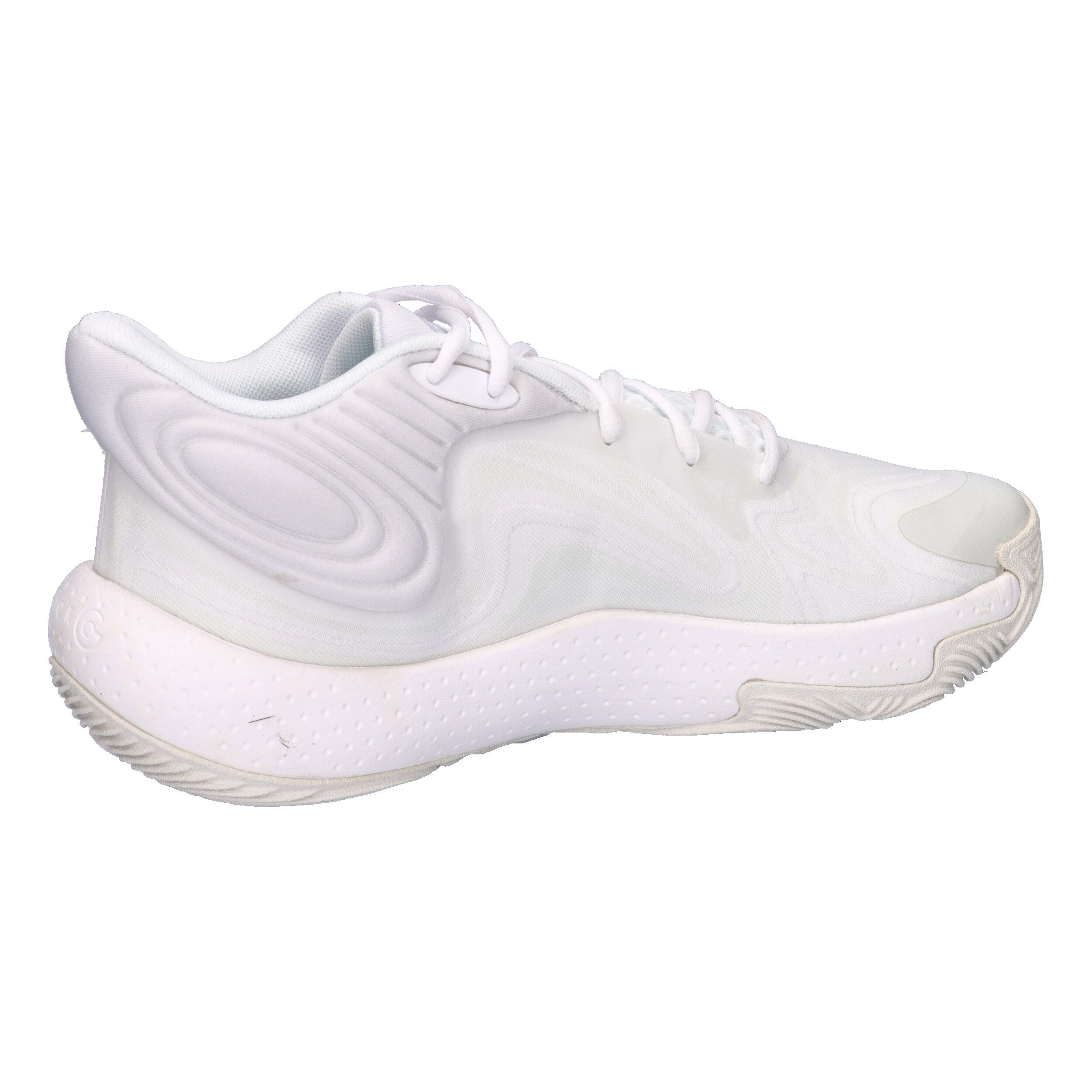 Chaussures de Basketball Under Armour Spawn 6 Mid Blanc 7/7