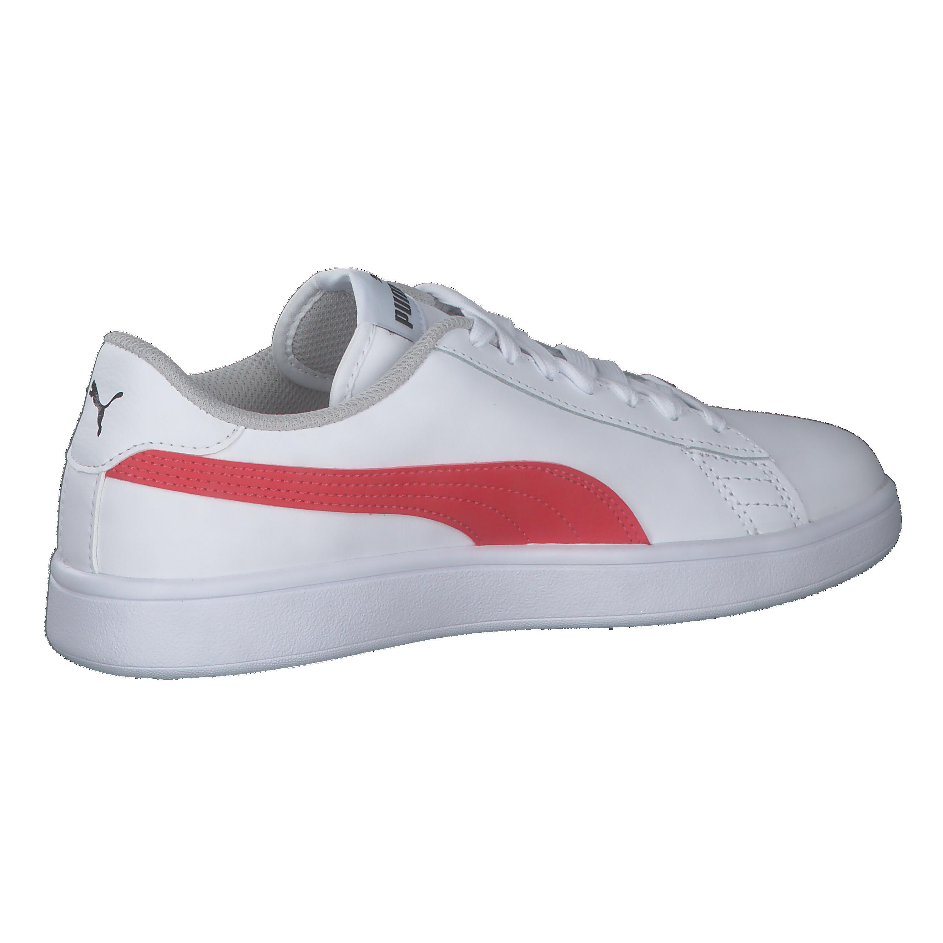 Puma Zapatillas Smash V2 De Niño Blanco/rojo 15/15