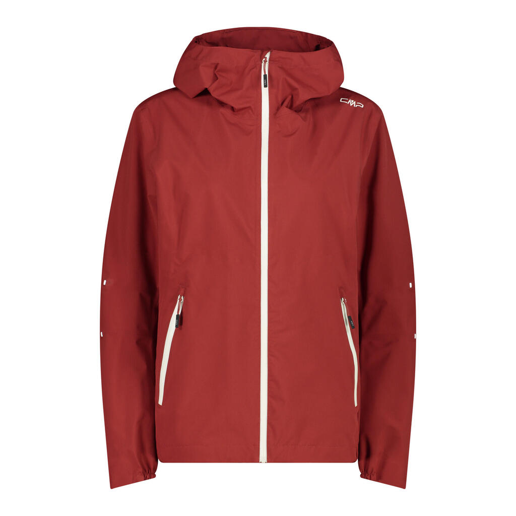Women's waterproof jacket with fixed hood CMP