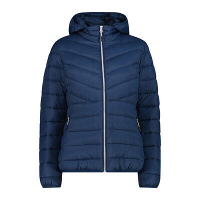 Gevoerde gewatteerde jas met hoodie en rits voor vrouwen 3m cmp