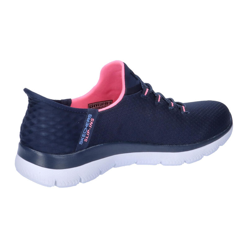 Baskets Femme Baskets Skechers SUMMITS-DIAMOND DREAM Bleu Bleu Skechers