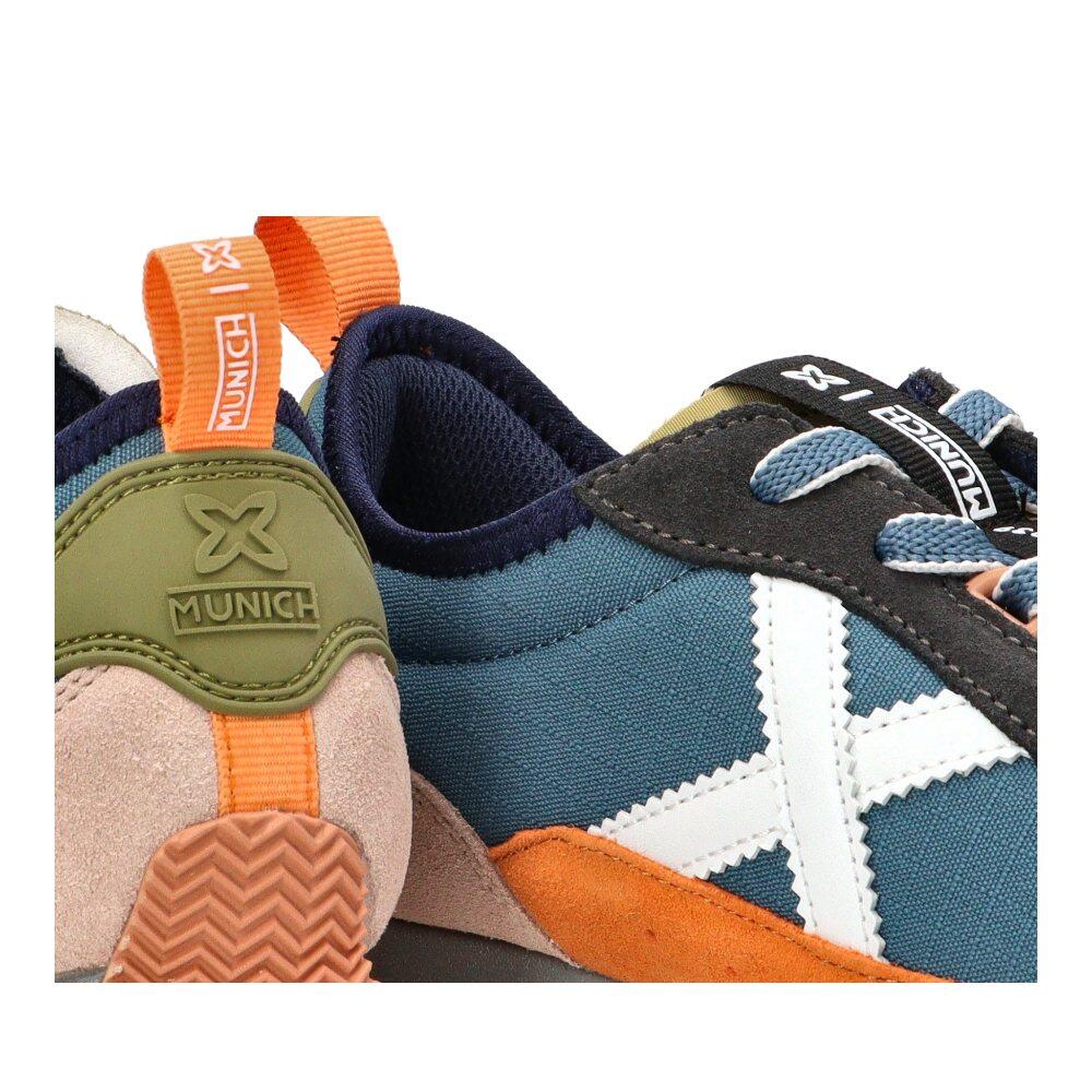 Deportivas Casual Hombre Suela Plana - Modelo Um Azul 6/6