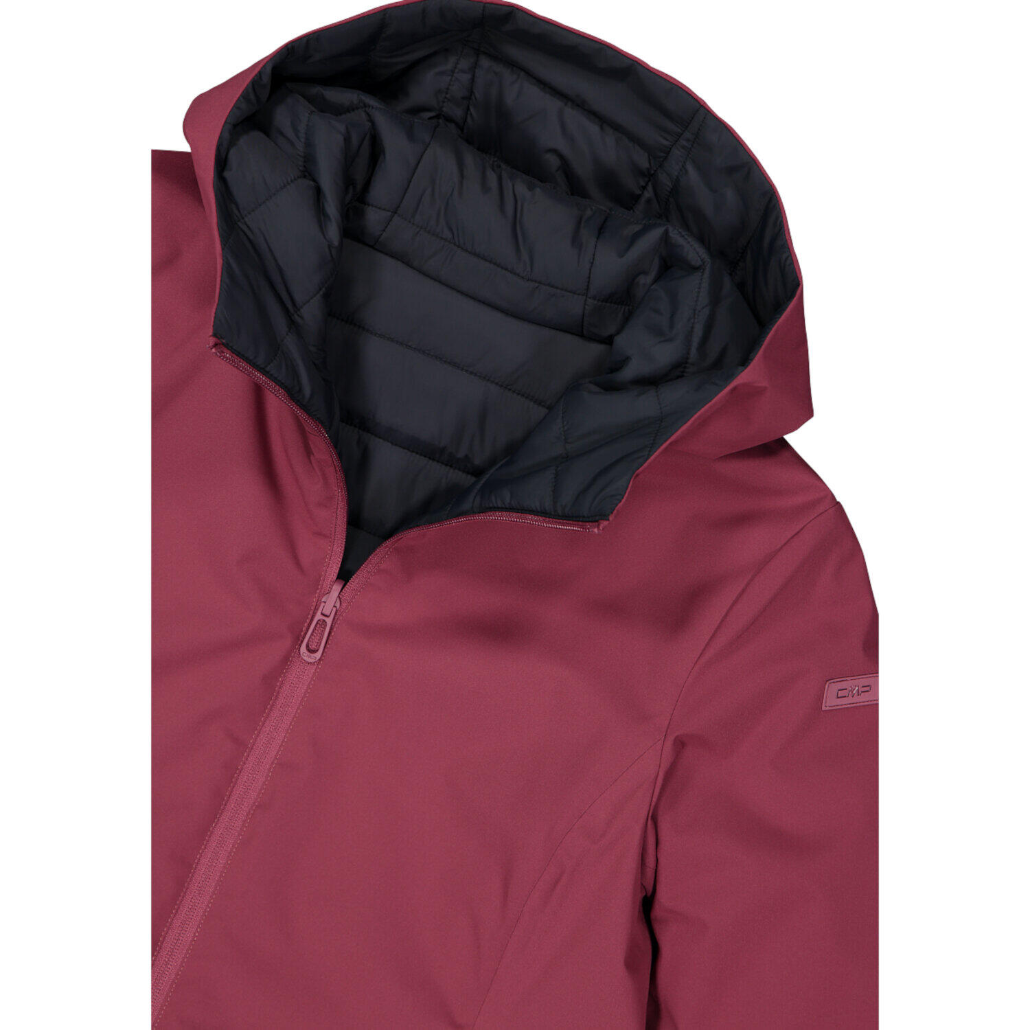 Veste imperméable à capuche reversible zippée femme CMP 7/7