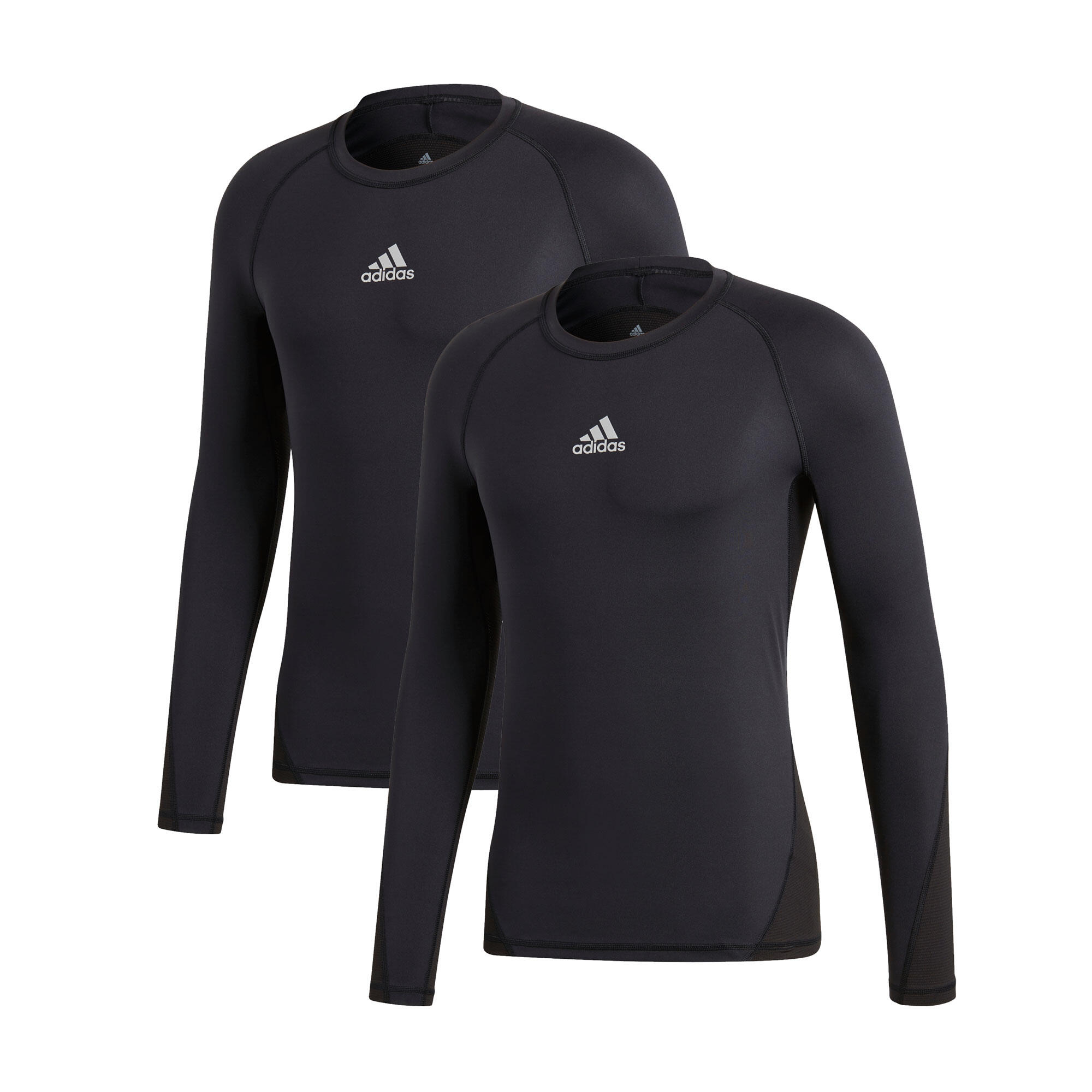 adidas Herren Langarm Shirt ALPHASKIN TECHFIT 2Pack 1/1
