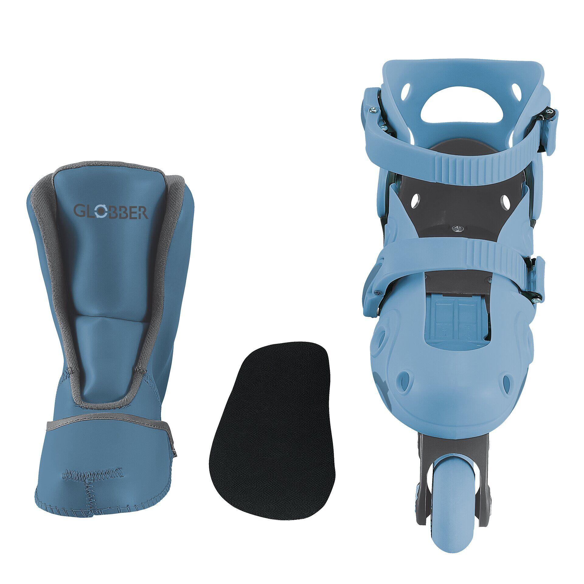 Rollers évolutifs 2-en-1 Taille S-M du 30 au 33 - Bleu ciel 6/7