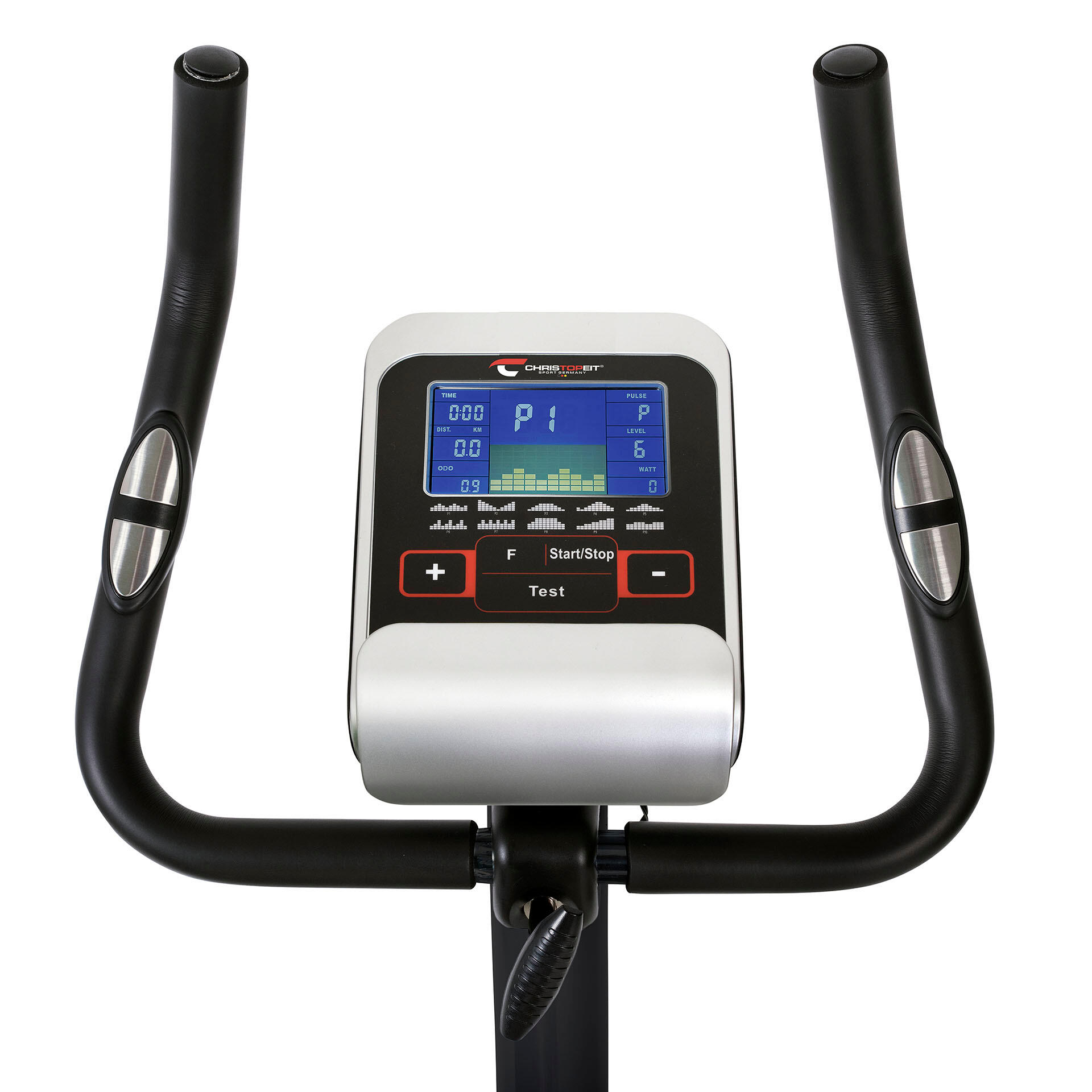 Vélo d'appartement - 9kg frein magnétique - 150kg - tapis inclus - AL 2 - black 4/7