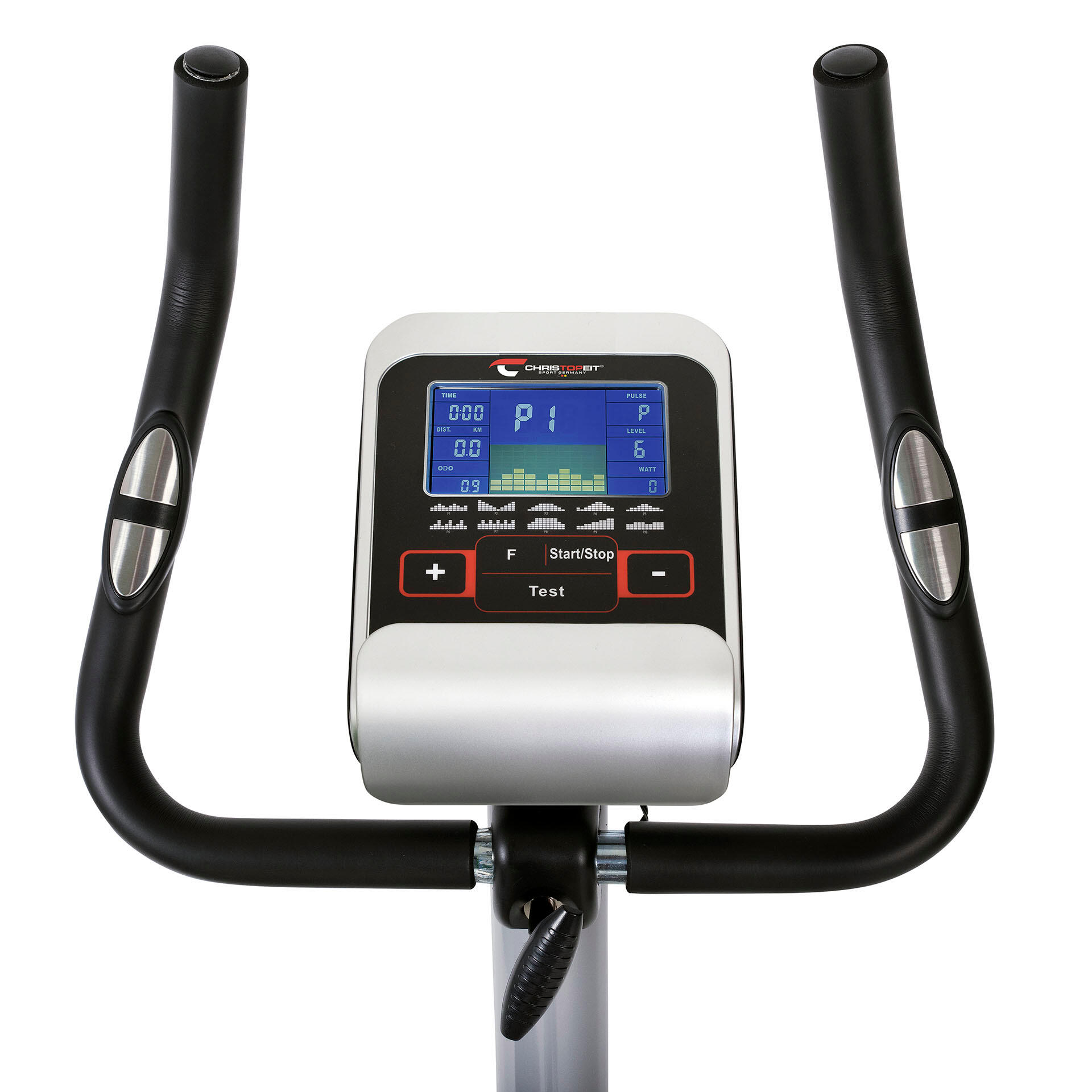 Hometrainer - 9kg magnetische rem - slijtagevrij - 150kg - AL 2 - zilver 2/9