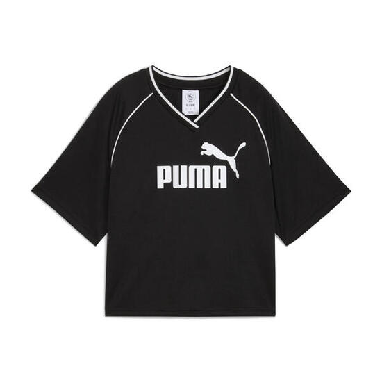 Puma Damen T-Shirt ESS Relaxed Cropped Football Jersey 688114