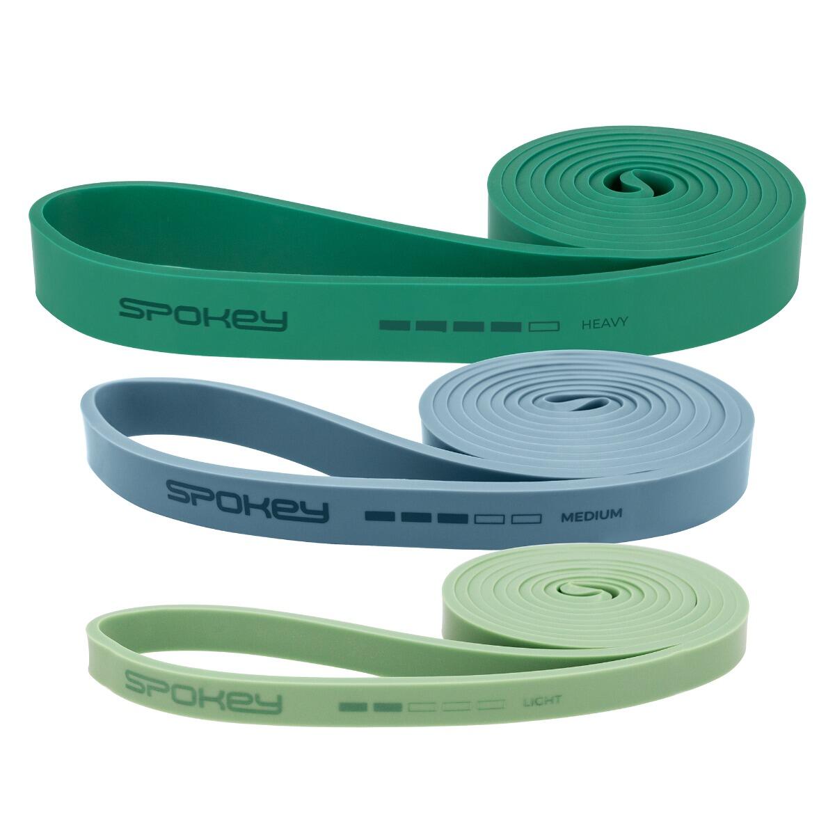 Set benzi de antrenament cu rezistență diferită, 3 buc. Spokey Power Set
