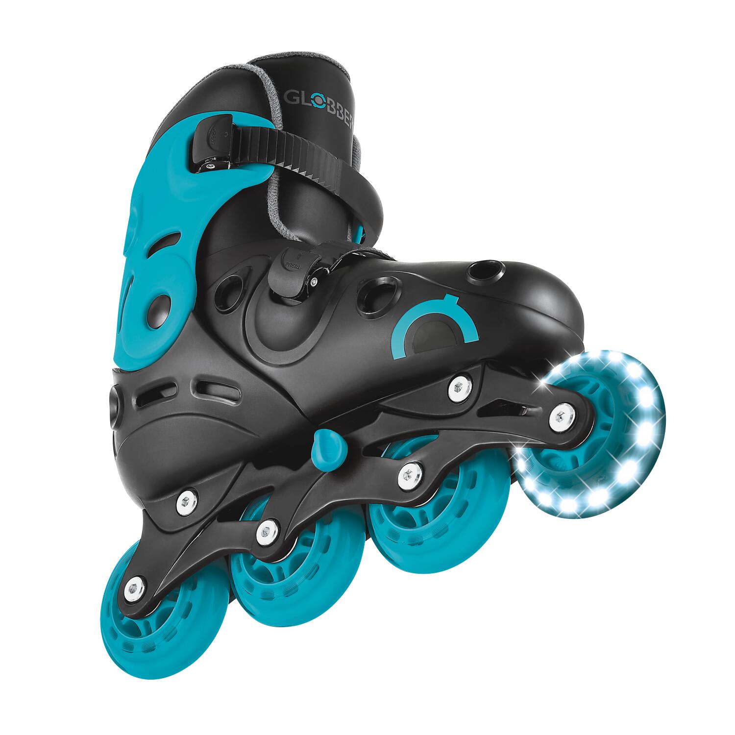 Rollers GO SKATES Taille M-L du 34 au 37 - Noir-Bleu 5/7