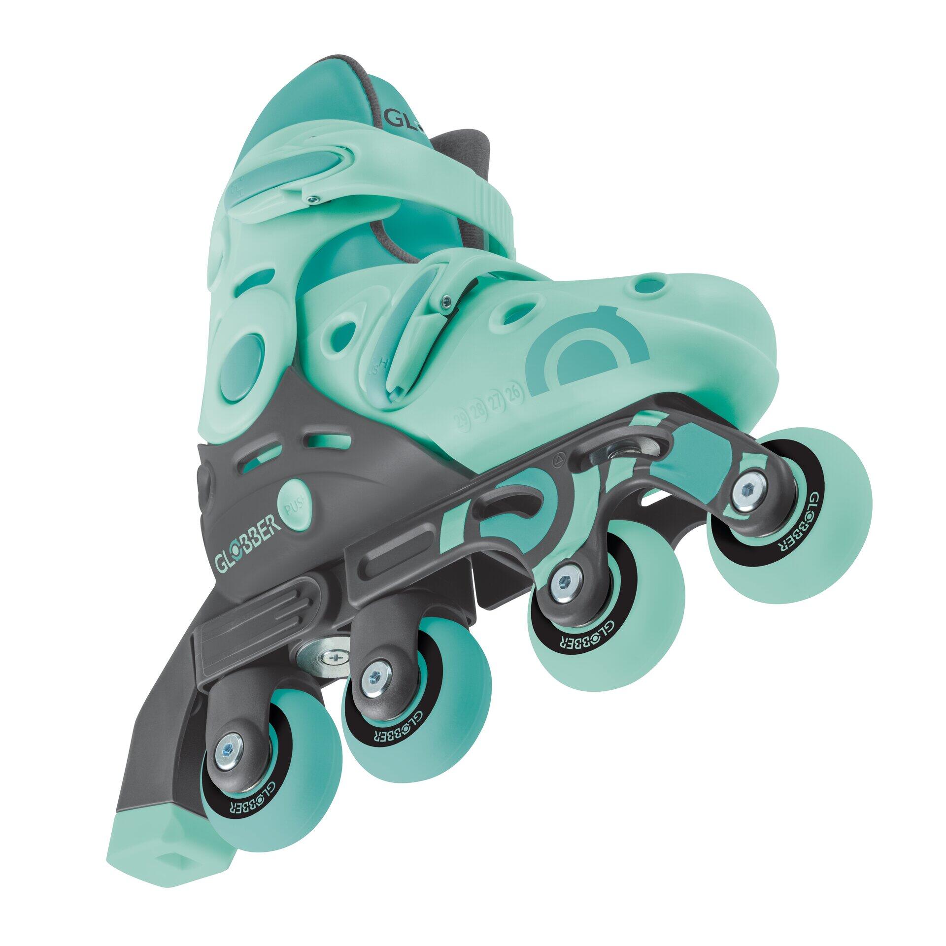 Rollers évolutifs 2-en-1 Taille XS-S du 26 au 29 - Vert Menthe 11/14
