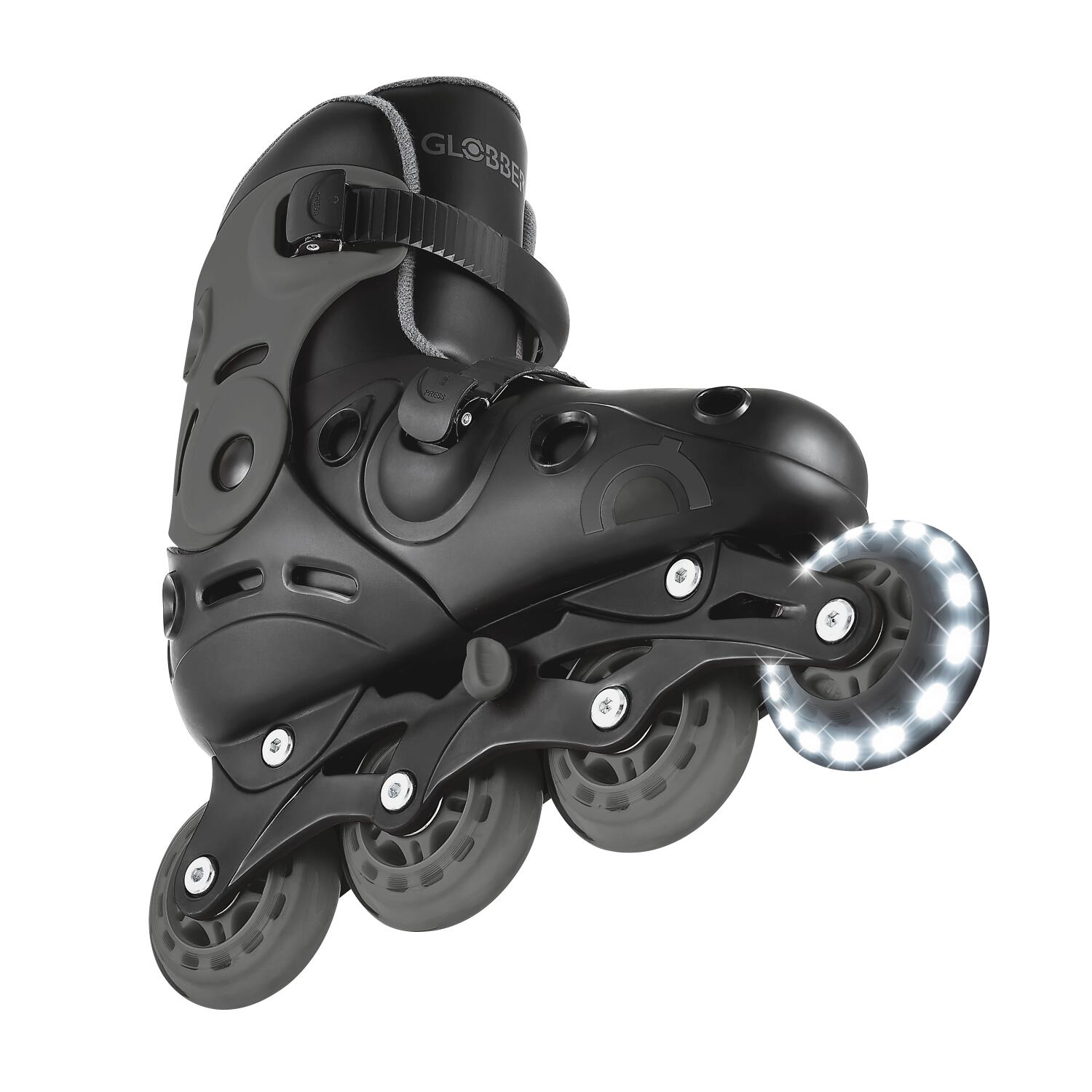Rollers GO SKATES Taille M-L du 34 au 37 - Noir-Gris 5/7