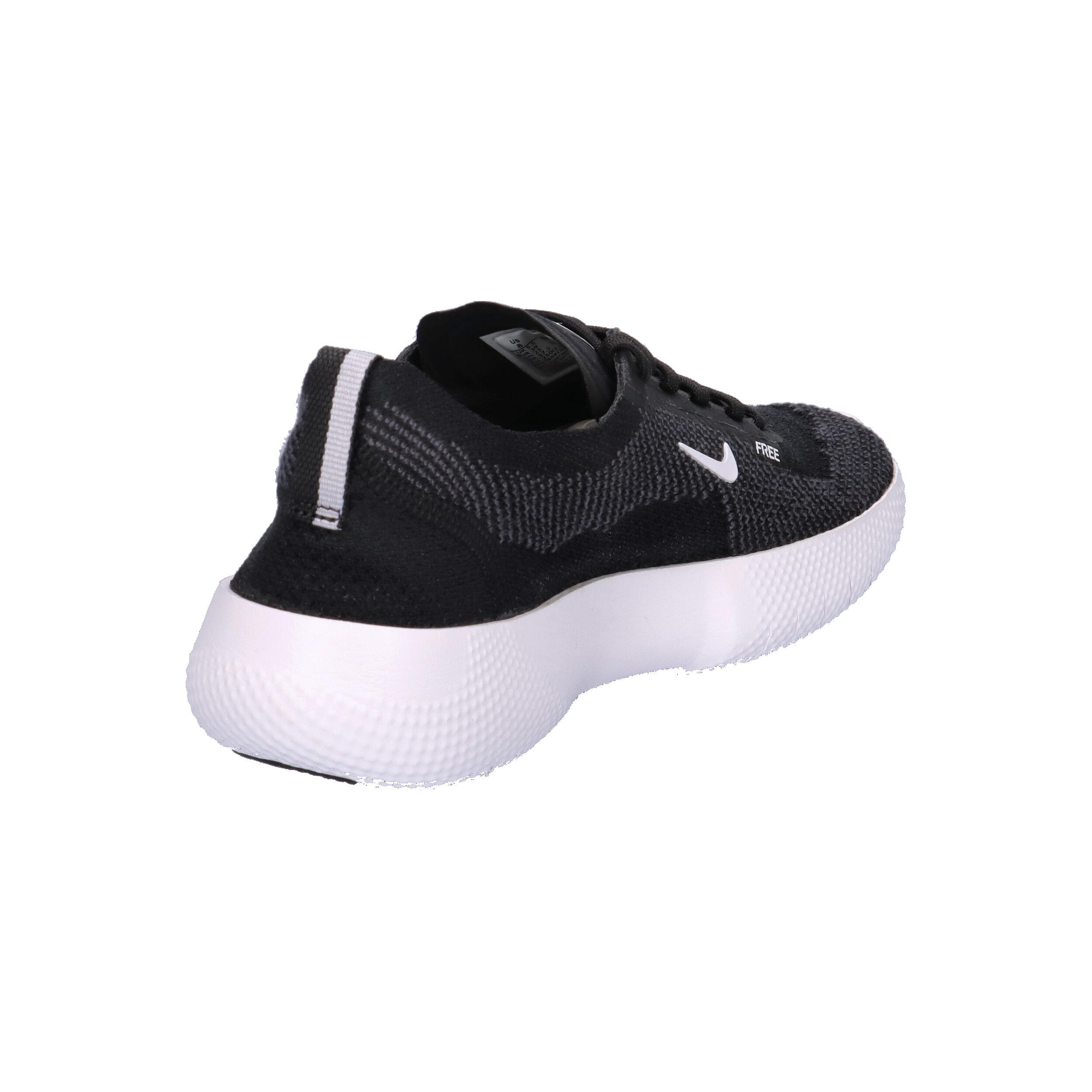 NIKE Free RN Femme - Baskets basses entraînement noir/blanc 6,5 6/7