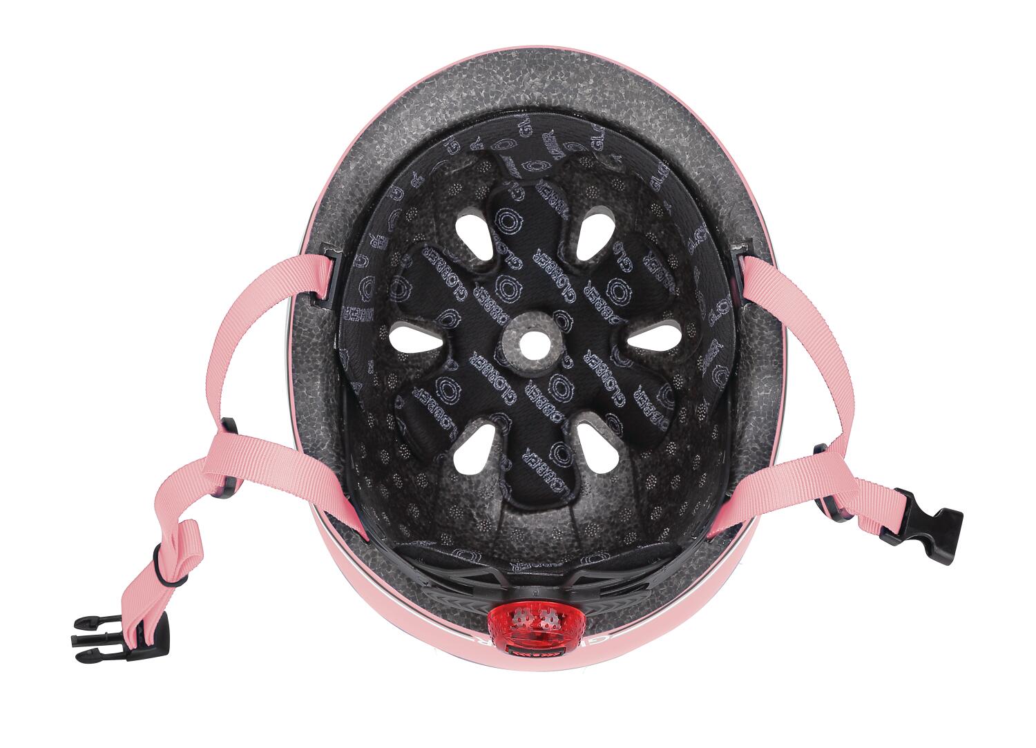 Casco bambino Globber Go Up Lights Rosa Pastello 13/13