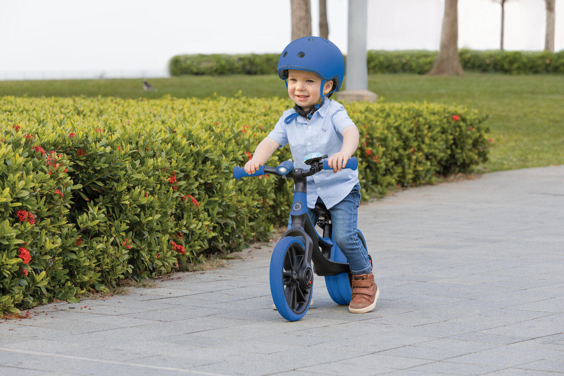 Klaxon MINI BUZZER pour trottinette - Bleu marine 3/4