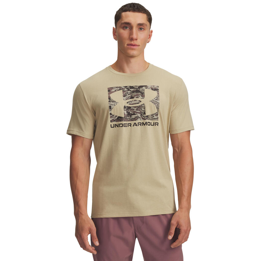 Men's Under Armour Camo Boxed T-Shirt in Dark Beige