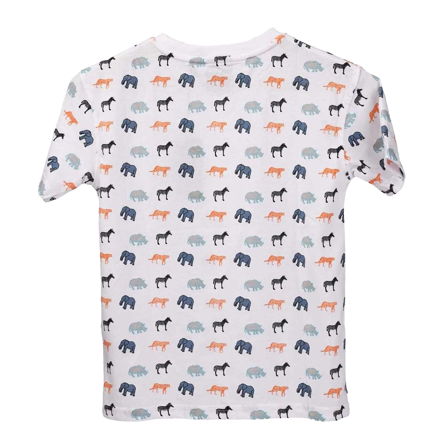 TRESPASS Childrens/Kids Safary AllOver Print TShirt (White)