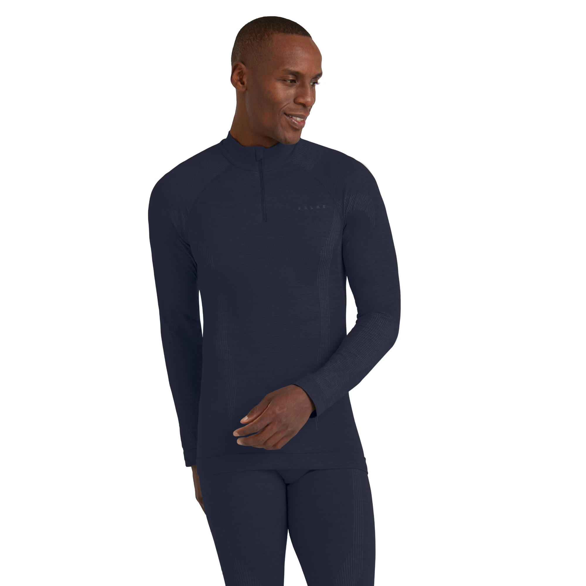 FALKE Falke Herren Langarmshirt Wool-Tech Longsleeve Zip Shirt m 33480