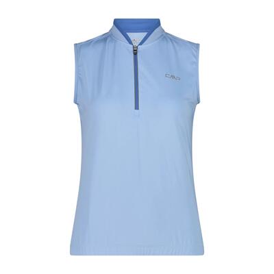 Maglia donna senza maniche con mezza zip CMP