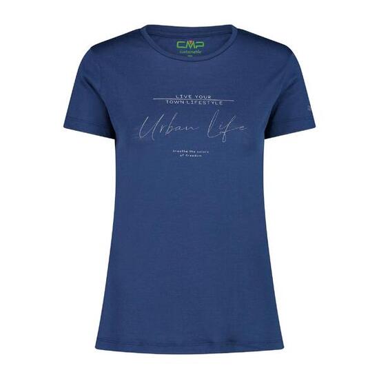 Damski T-shirt z okrągłym dekoltem z wełny merino CMP