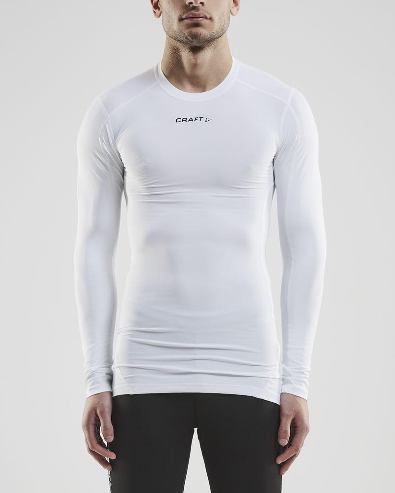 Pro Compression Manches Longues Unisexe - Blanc 2/3