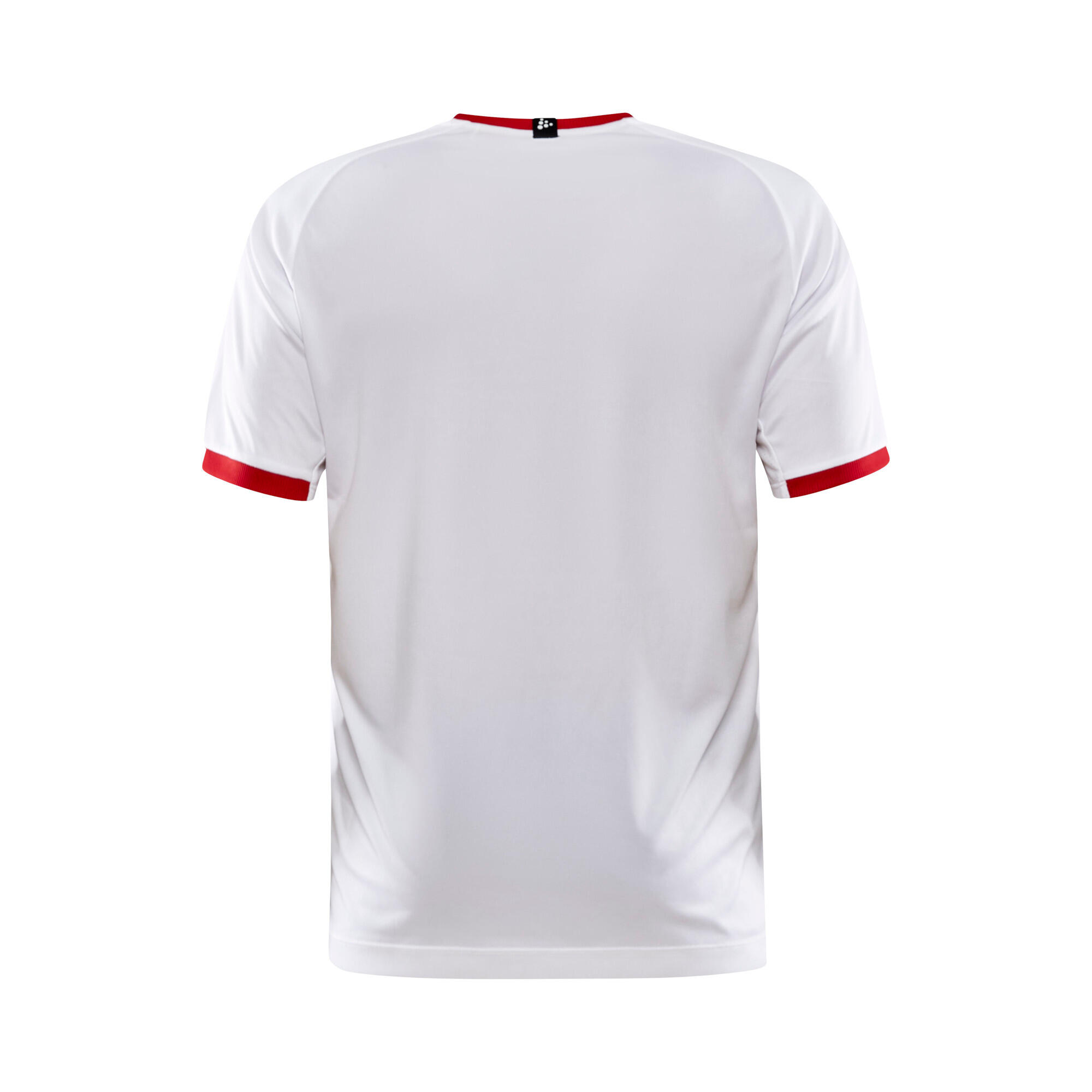 Craft Progress 2.0 shirt korte mouw heren - Wit / Bright Red 2/5