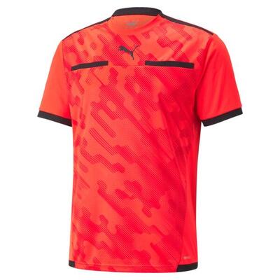 Scheidsrechtersshirt - voetbal - heren - kort, drycell - rood