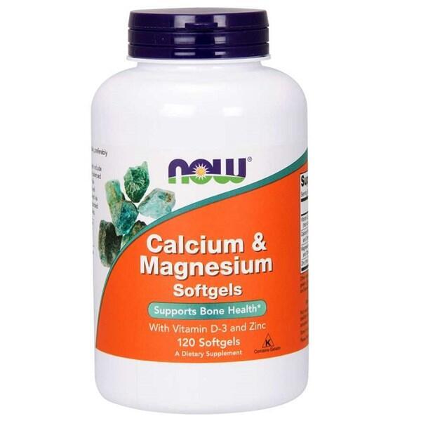 Minerały CALCIUM & MAGNESIUM WITH VITAMIN D AND ZINC 120softgels