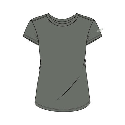 Dames t-shirt met ronde hals van merinowol cmp