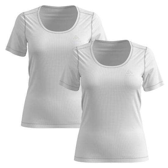 Odlo Damen Unterwäsche Shirt crew neck CUBIC 2 Pack 192281
