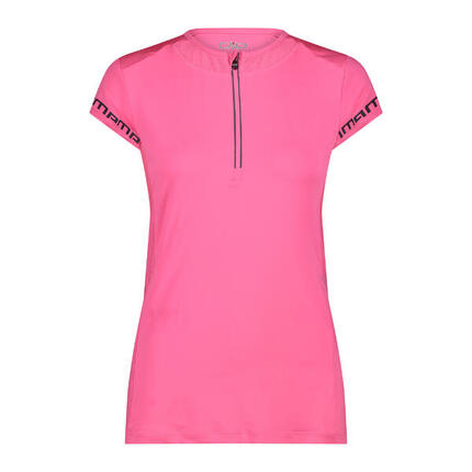 T-Shirt mit halbem Reißverschluss, Damen CMP