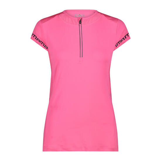 T-Shirt mit halbem Reißverschluss, Damen CMP