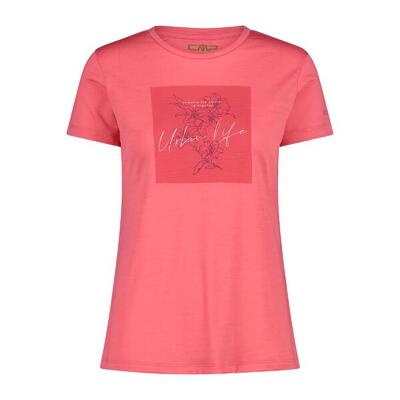 Dames t-shirt met ronde hals van merinowol cmp