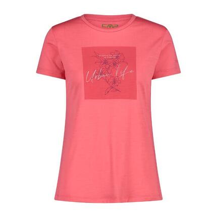 Damski T-shirt z okrągłym dekoltem z wełny merino CMP