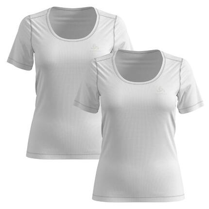 Odlo Damen Unterwäsche Shirt crew neck CUBIC 2 Pack 192281