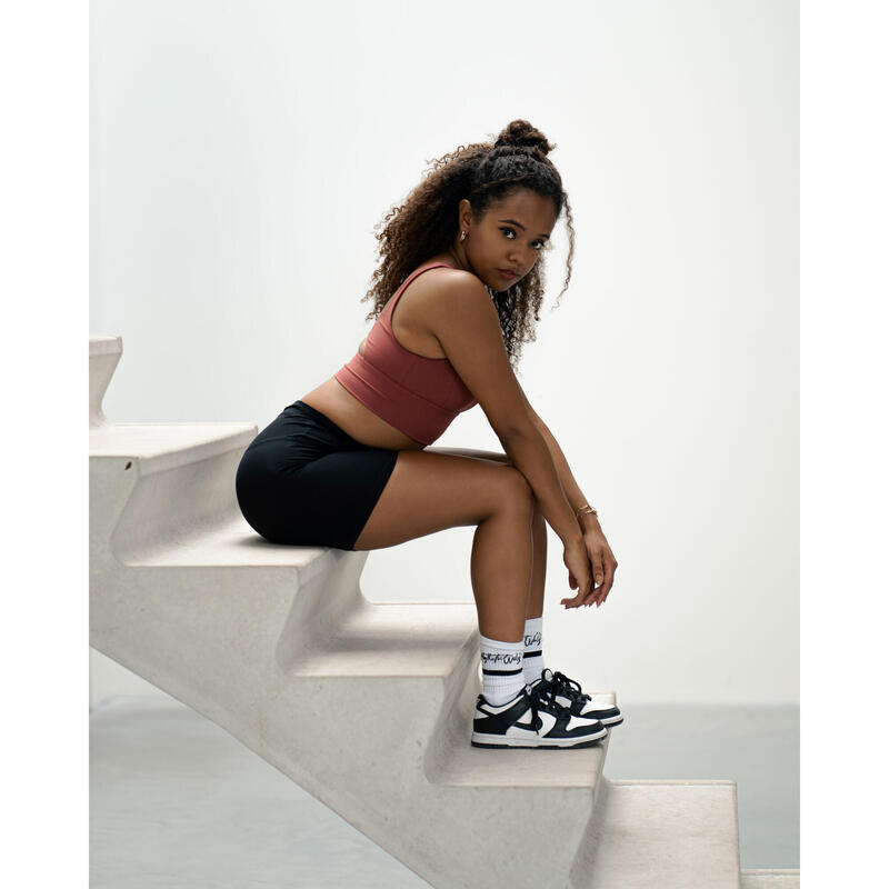 Pantalón Corto De Longitud Media - Fitness - Mujer - Negro