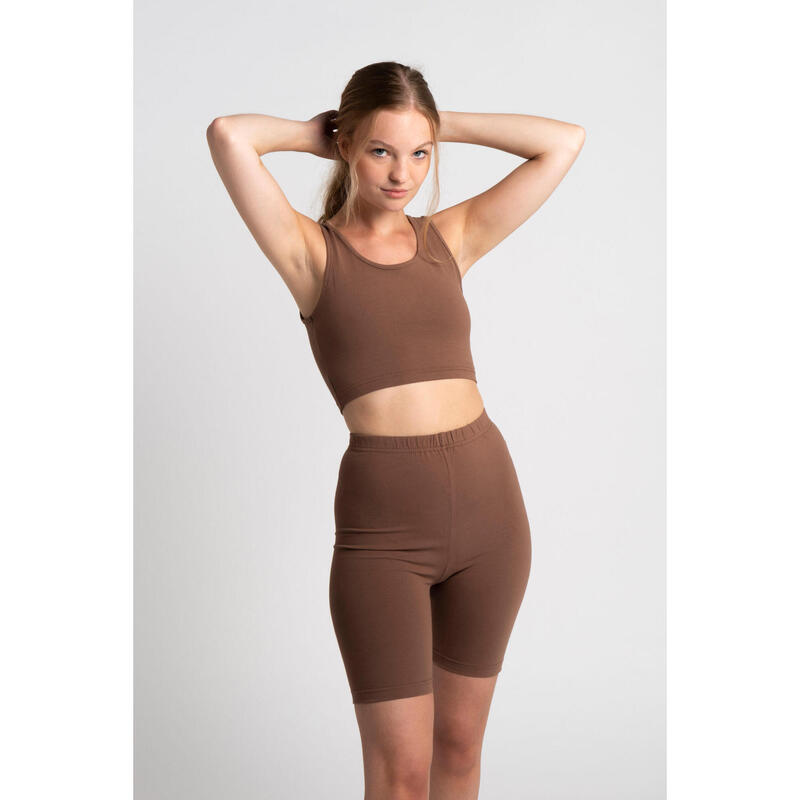 Body Débardeur Court - Femme - Mocha Brun