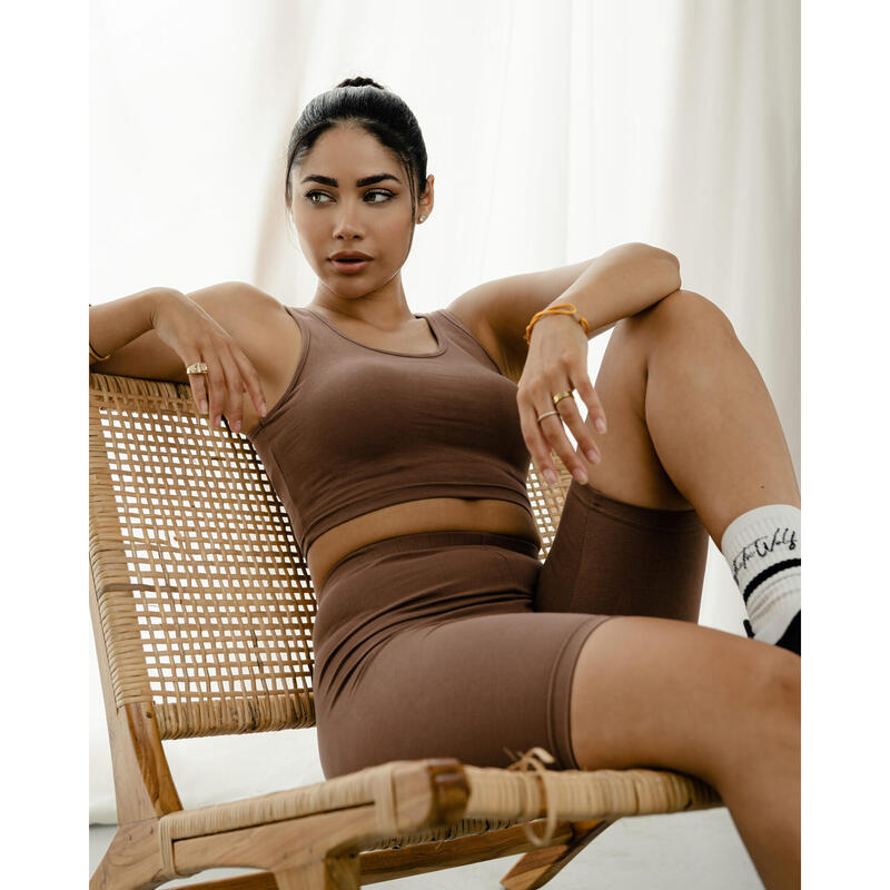 Body Débardeur Court - Femme - Mocha Brun