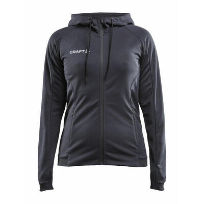 Craft evolve jas met kap dames - asfalt