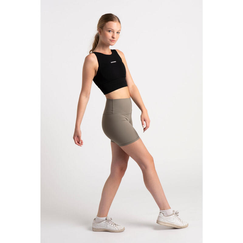 Short Fitness Mi-Long - Femme - Vert