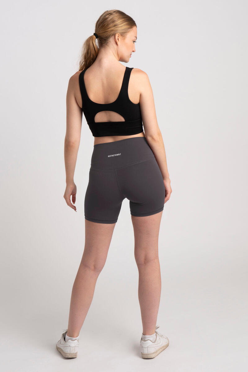 Fitness Short Medium Lengte - Dames - Lila Paars