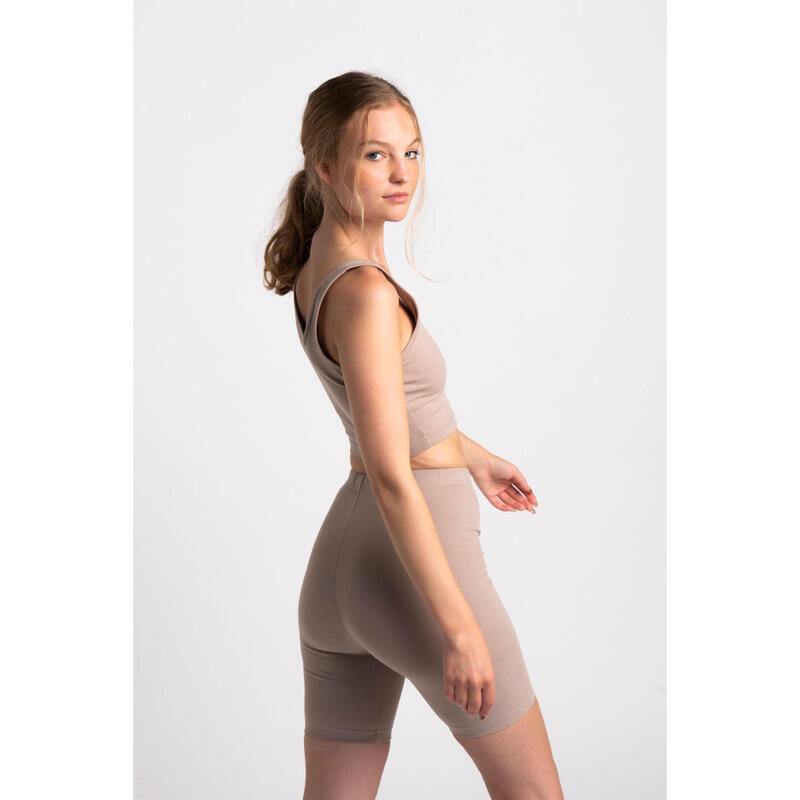 Body Débardeur Court - Femme - Chai Beige